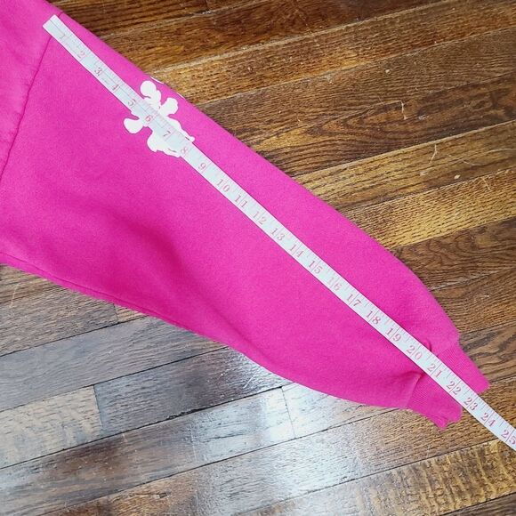 Vintage 80s Jerzees Barbiecore Hot Pink Moose Crewneck Pullover Sweatshirt - Picture 14 of 14